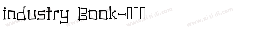 industry Book字体转换